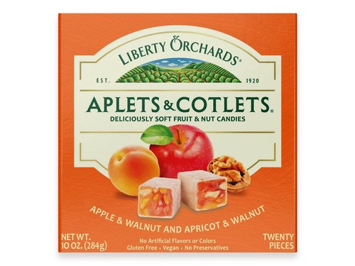 10 Ounce Aplets Cotlets Orange Sugar Candy Vegan Nut Fruit Delight - Picture 1 of 4