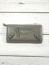 BALENCIAGA Classic Continental snap close Wallet Purse Leather Nice C2