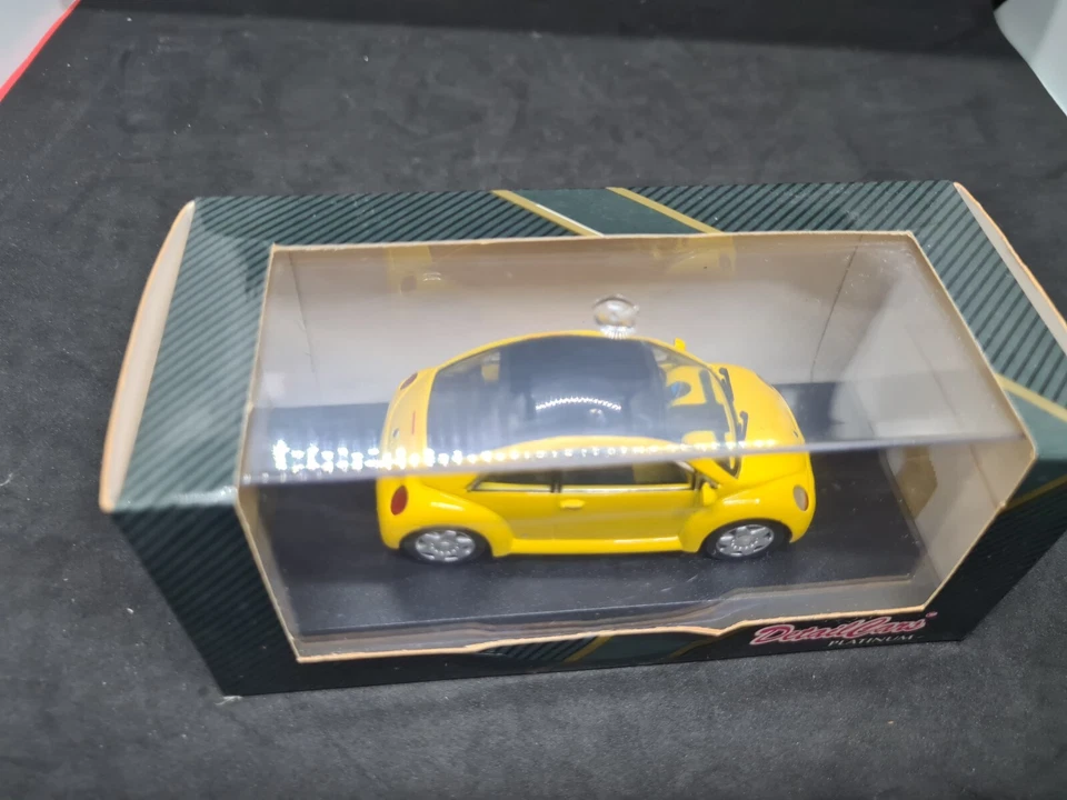 Detail Cars 1/43 Scale Diecast ART260 - 1994 Volkswagen Concept 1 S.Top Yellow  - Image 3 of 4