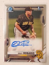 2021 Bowman Chrome Eguy Rosario 1st Prospect Auto Autograph #CPA-ER Padres