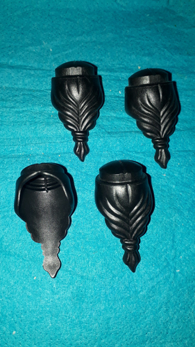 Playmobil Frau Magd Prinzessin 4 x Haare schwarz Zopf breit Set top