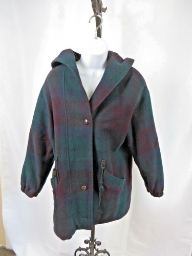 Mackintosh, Cappotto lungo vintage donna Mackintosh del New England misto lana made in USA cappuccio taglia 4P