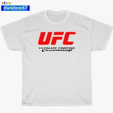 UFC Ultimate Fighting Championship Red Logo Black/Navy/White/Grey T-Shirt S-5XL