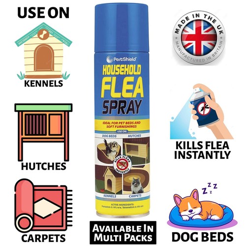 Flea Killer Spray Aerosol Household Animal Flea Dog Tick Protection