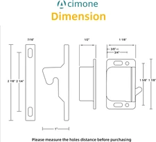 8 Pack CABINET DOOR LATCH Drawer RV Latches Pull Force Holder Camper
