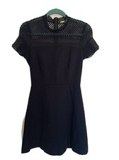 Gianni Bini, Small, Mock Neck Mini Black Dress