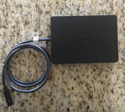 Genuine Dell Docking Station WD15 USB Type-C K17A K17A001 Black No Power Adapter