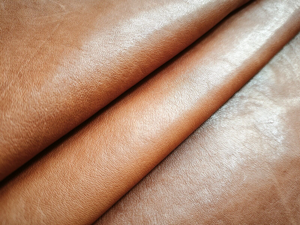 brown GENUINE goat skin leather whole hide | eBay