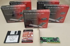 (5) PCI 10/100 Intellinet Fast Ethernet Network Cards RealTek RTL8139D RJ45 NIB
