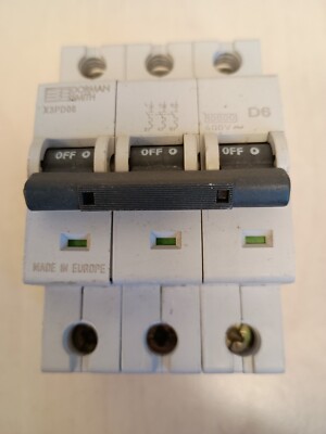 Dorman Smith X3PD06 D6 6A 3 Phasen MCB
