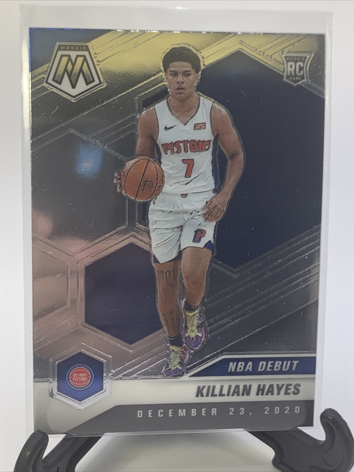 2020-21 Mosaic Basketball Killian Hayes NBA Debut RC Detroit Pistons #270