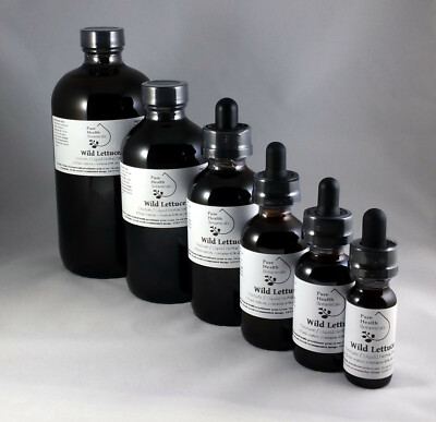 Wild Lettuce Tincture, Extract, Highest Quality and Strength, Multiple Sizes