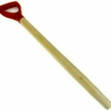 1 x POLY TOP Straight Taper Wood 76cm 29.5? Replacement Handle Shaft Spade Fork
