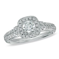 1Ct White Round Cut CZ Engagement Wedding Ring In Solid 925 Sterling Silver