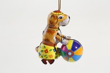 * Blechspielzeug MINI HUND MIT BALL °° Tin Toy °° Jouet en Tôle °°
