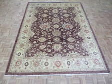 9 x 12 Hand Knotted Brown Peshawar Oushak Oriental Rug G10127