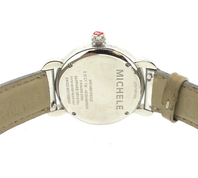 Michele Coral Turquoise 43 Diamonds Watch MW14B01F6025 SS Sapphire Crystal Swiss MICHELE Coral Turquoise Diamond Stainless Steel Watch  main image 4