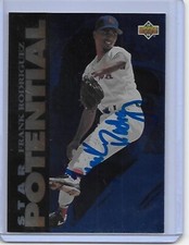 Baseball Card IP auto FRANK RODRIGUEZ 1994 Upper Deck Boston Red Sox Potential b