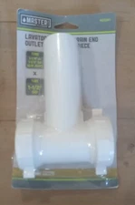 1-1/4"-1-1/2" OD MASTER PLUMBER 453381 LAV/KITCH DRAIN END TEE/TAIL PIECE 1-1/2"