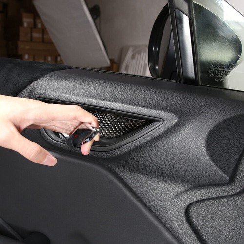 2×Carbon Fiber Interior Door Handle Bowl Panel Trim For GR86 /Subaru BRZ 2022-23 - Picture 5 of 12