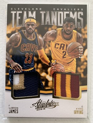 2015-16 Panini Absolute; Lebron James and Kyrie Irving!!! 3/25 and
