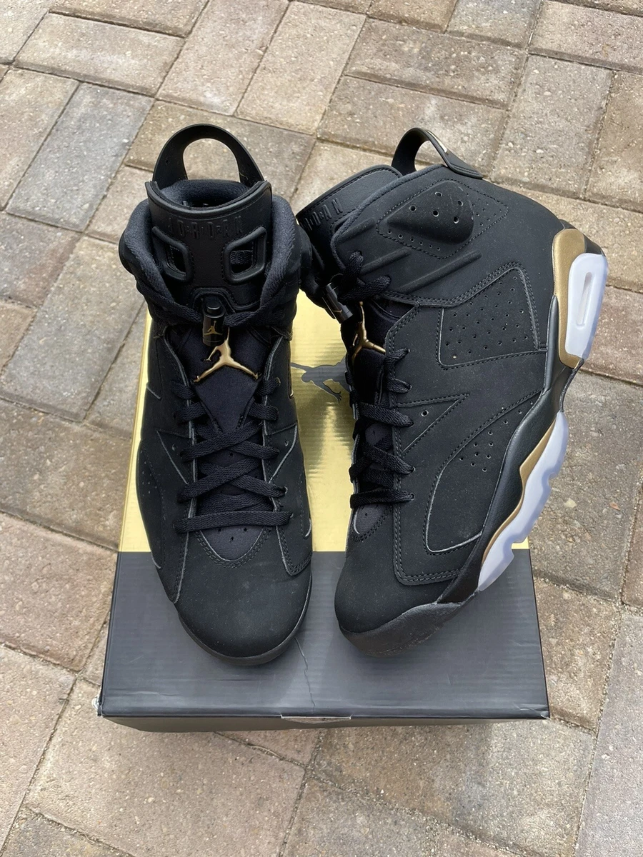 Nike Air Jordan 6 Retro DMP Metallic Gold Size 11 CT4954-007 Black Gold