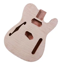 Guitar Body Replacement Mahogany Maple Wood Top Bolt On Heel DIY