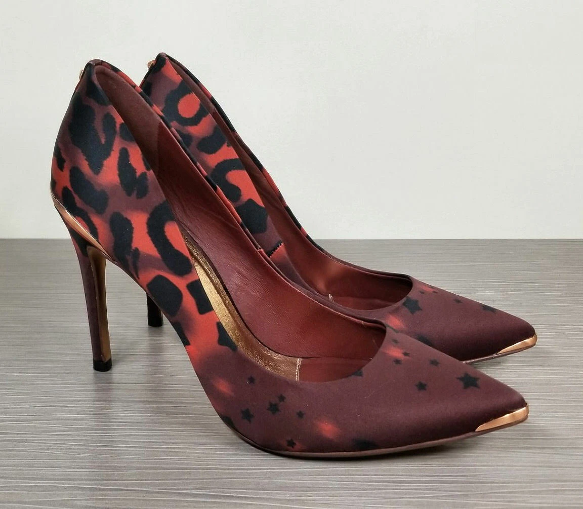 Ted Baker London Iziie Pump Red Satin Womens Size 7 37.5 eBay