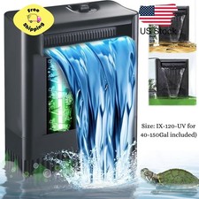 Turtle Tank Filter w/ U-V Light for Large 40-150 Gal Tank 4-Stage Flow