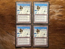 MTG Adarkar Wastes 4 Piece Set ICE First Edition