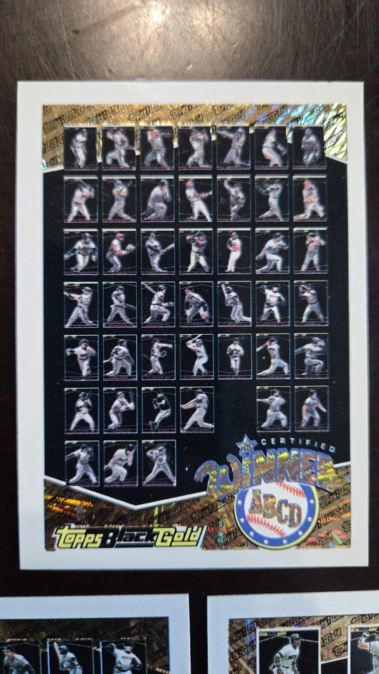 3  ABCD WINNERS ! 1993 TOPPS BLACK GOLD WINNER REDEMPTION LOT OF 9 * RARE ⚡️⚡️ - Image 4 of 4