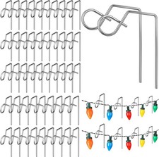 Yaocom 100 Pcs Gutter Clips for Hanging Outdoor Lights Heavy-Duty Christmas