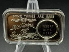 Vintage 1973 Crabtree Mint 1 oz Silver Bar .999 "Old Coins and Good Friends"