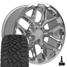 Set4 Oe Wheels Cv98b 20x9 Chrome Rims 27555r20 Rt Tires Tpms 6x139.7