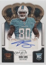 2013 Crown Royale Retail Bronze Die-Cut Signatures 23/25 Dion Sims #133 Auto 0c2