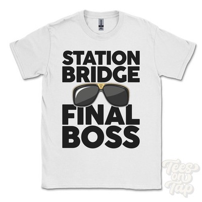T-SHIRT STATION BRIDGE FINAL BOSS lustig Weihnachtsgeschenk Gilford Nordirland