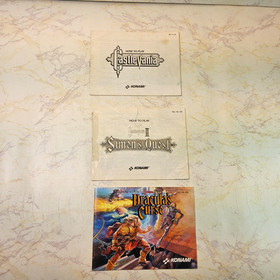 Juego completo Castlevania 1 2 3 manuales NES de colecci&oacute;n folletos de instrucciones para Nintendo