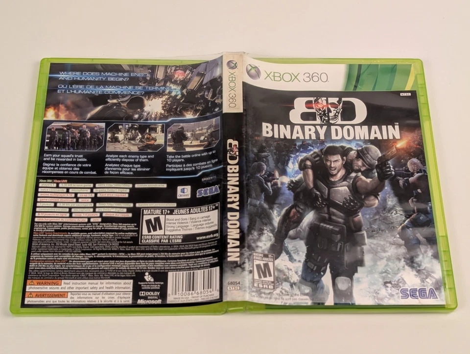 Binary Domain (Microsoft Xbox 360, 2012) ➡️CIB Complete - Tested & Working 🎮 - Image 4 of 4