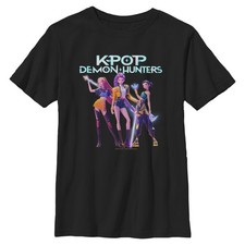 Boy's KPop Demon Hunters Girls Group Shot T-Shirt