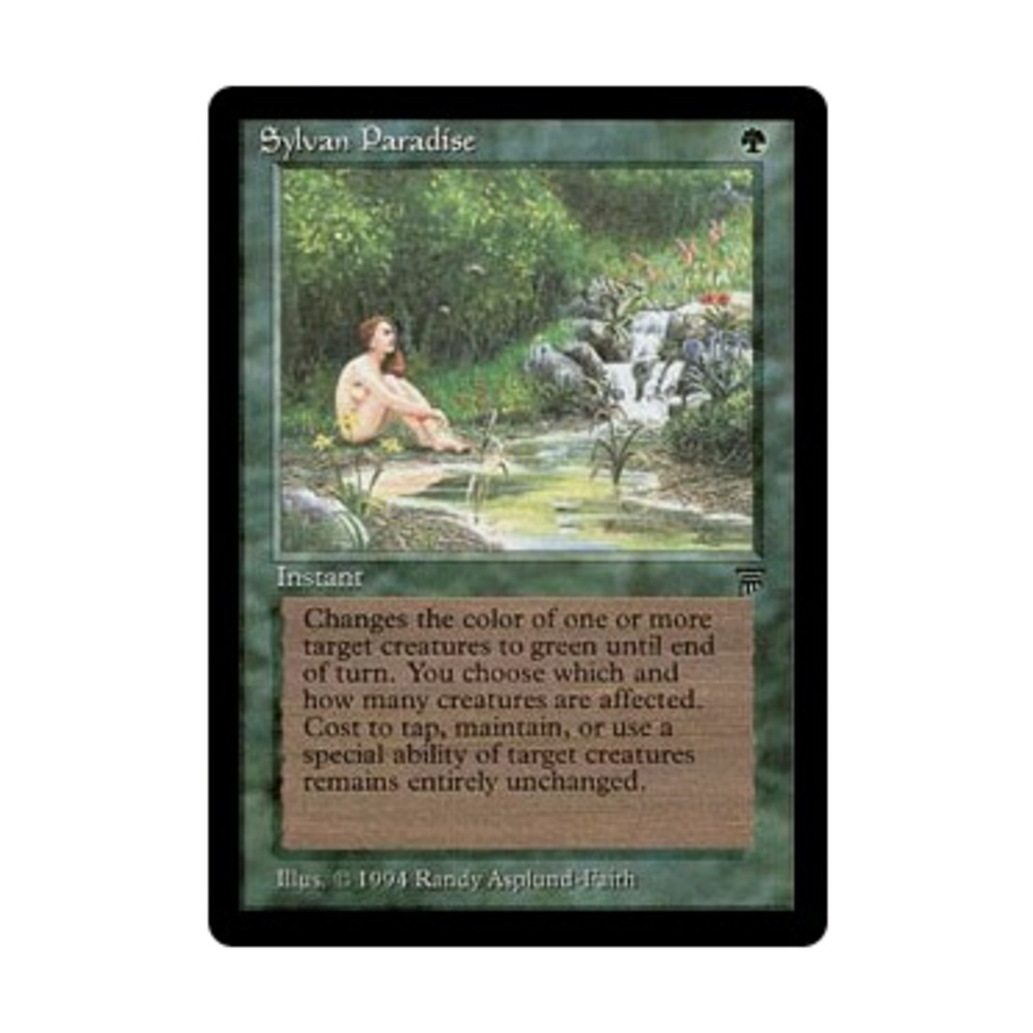 WOTC MtG Legends Sylvan Paradise (U) EX