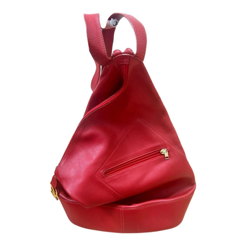 LOEWE Anton Leather Rucksack Authentic Designer Bag Backpack Used
