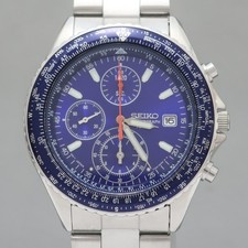 [N MINT] Seiko Flightmaster Pilot 7T92 0CF0 Blue Dial SND253P1  Size 7.48 in