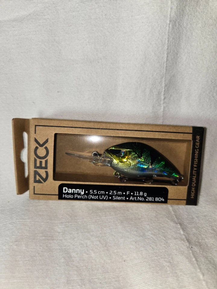 Zeck Danny 5,5cm 2,5m 11,8g Holo Perch (Not UV Active) Silent Crankbait  #12