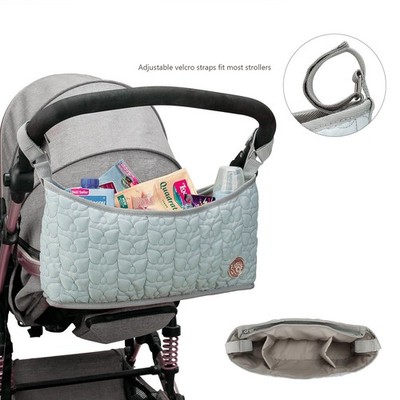 Folding Baby Stroller Organizer Bag Detachable Large Capacity for Mommy Diaper 