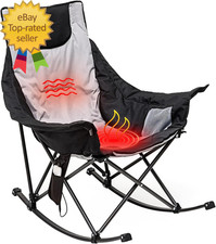 Oversized Heated Camping Chair Folding Rocking Camping Chairs