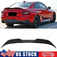 For 2022-2026 BMW G42 2 Series M240i G87 M2 MP Style Carbon Look Trunk Spoiler