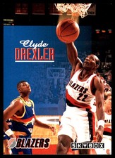 Clyde Drexler 1992-93 SkyBox #201 Trail Blazers NBA READ FREE SHIP AutographDen