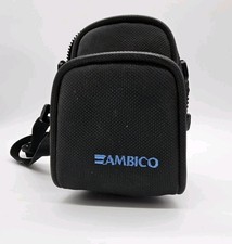 Ambico Camera Case Small Zip Shoulder Cross Body Removable Strap Belt Loop Black