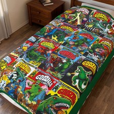 Godzilla King of the Monsters Blanket - 60"x80" - Marvel Comics 1-16 - Soft Cozy