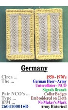 2-Collar Badges • Germany • Army • Signals •WWII - 1950's • 260411001•D